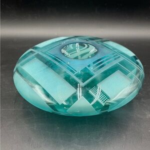 Vintage Jim and Carrie Grant Celestial Green Vase